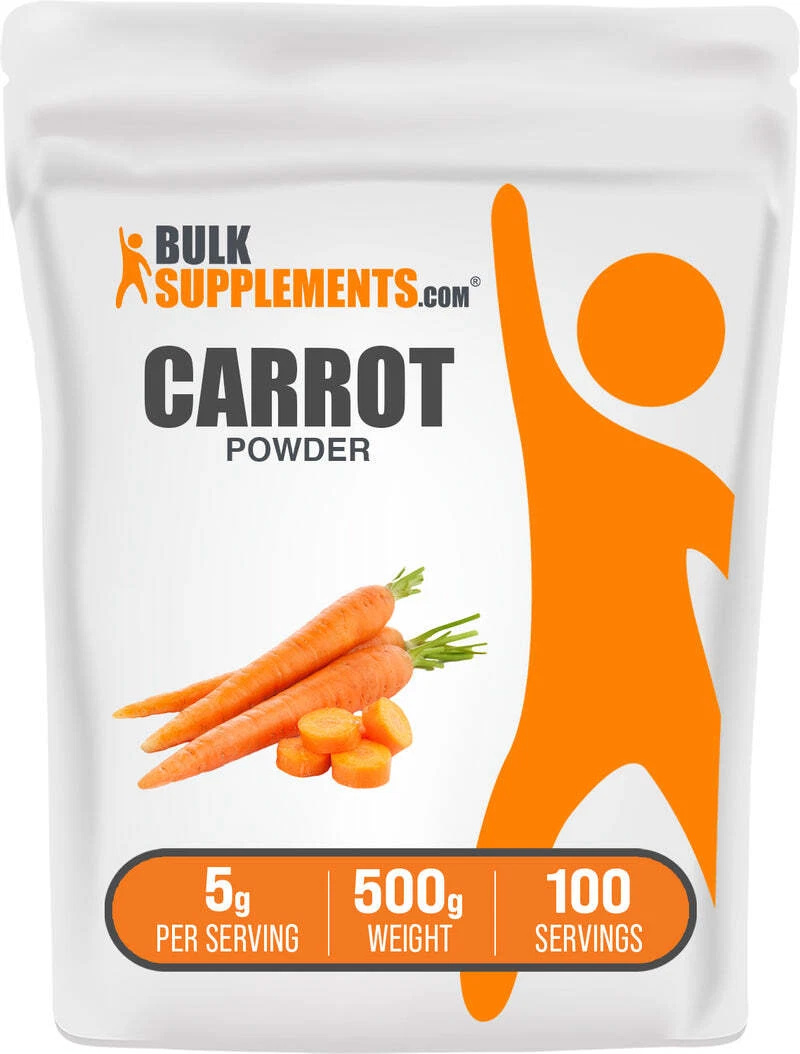 BulkSupplements Carrot Powder - Powdered Greens Supplement - 5g per Serving