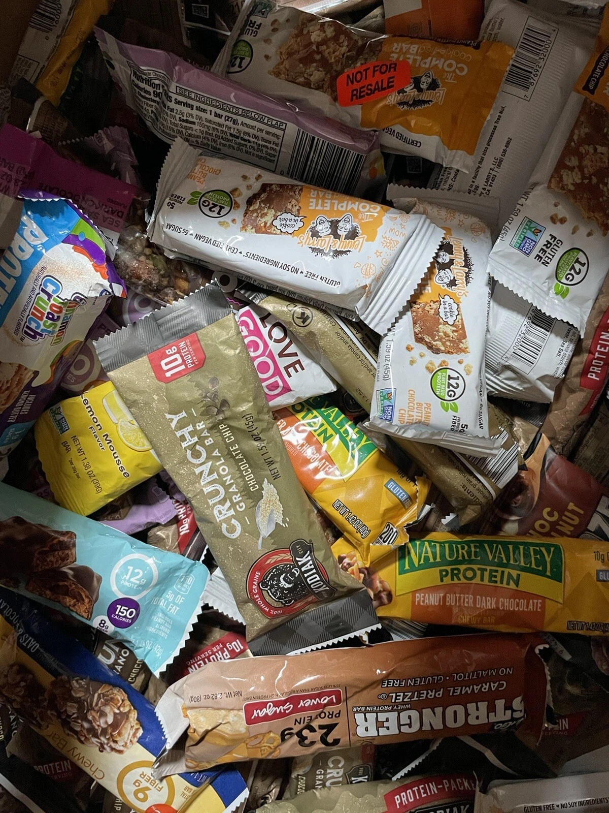 70 Random Brand - ENERGY SNACK LOW PROTIEN BARS - Nature valley/Zone/Kind