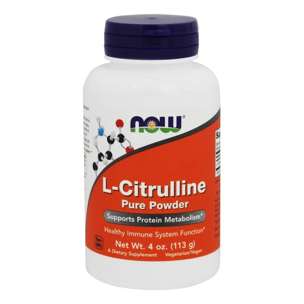 NOW Foods L-Citrulline Pure Powder, 4 Ounces