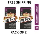 MET-Rx Big 100 Protein Bars, Blueberry Cobbler Meal Replacement Bars,4 Ct 2 PACK