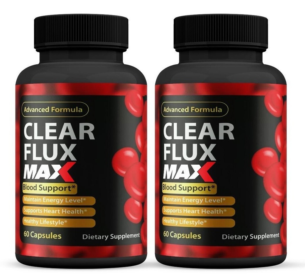 (2 Pack) Clear Flux MAX Pills, ClearFlux Blood Cleanse, Blood Support Formula