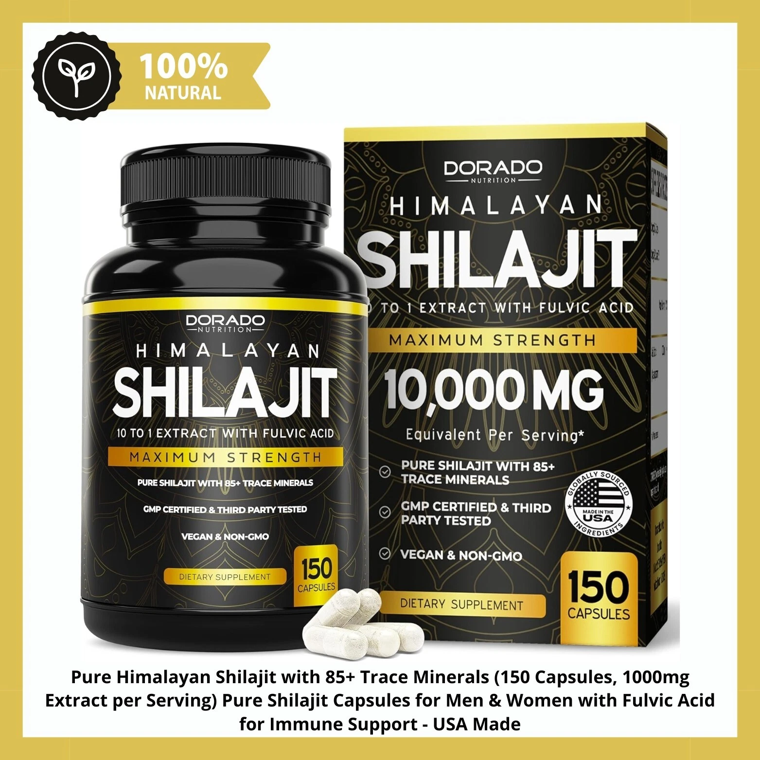 Shilajit Ultra Force 11-in-1 – Sea Moss, Ashwagandha, Lion’s Mane, 90 Caps