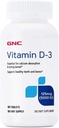 GNC Vitamin D3 125mcg Supplement, 5000 IU, Supports Teeth and Bone Health, 180