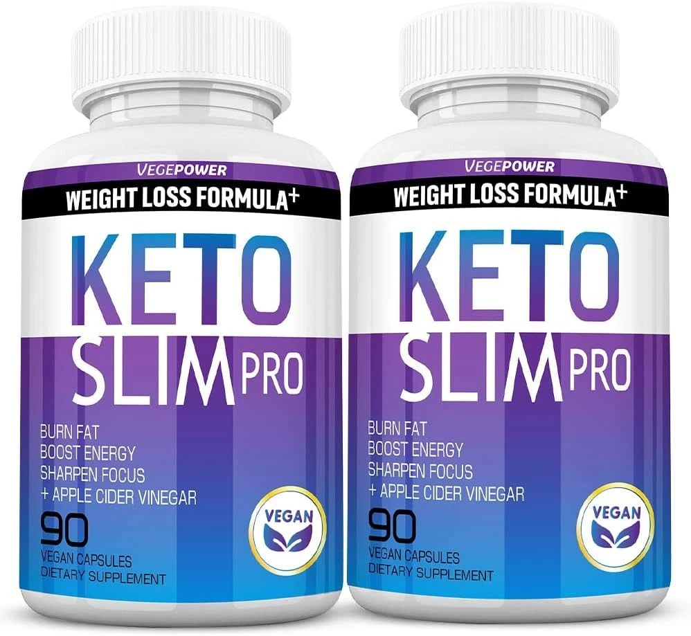 2PK Weight Loss Pills Fat Burner for Women & Men w Apple Cider Vinegar Natural