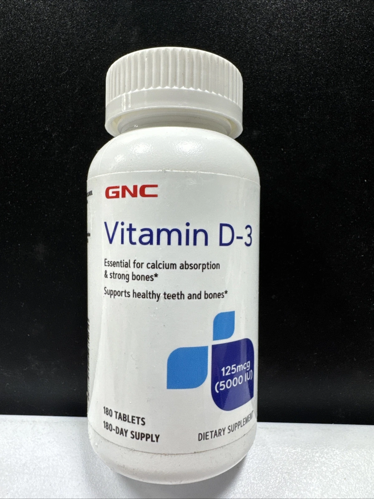 ⭐️ ✨GNC Vitamin D-3 125 mcg 5000 IU 180 Tablets (6) Month Supply Exp.01/2026+✨⭐️