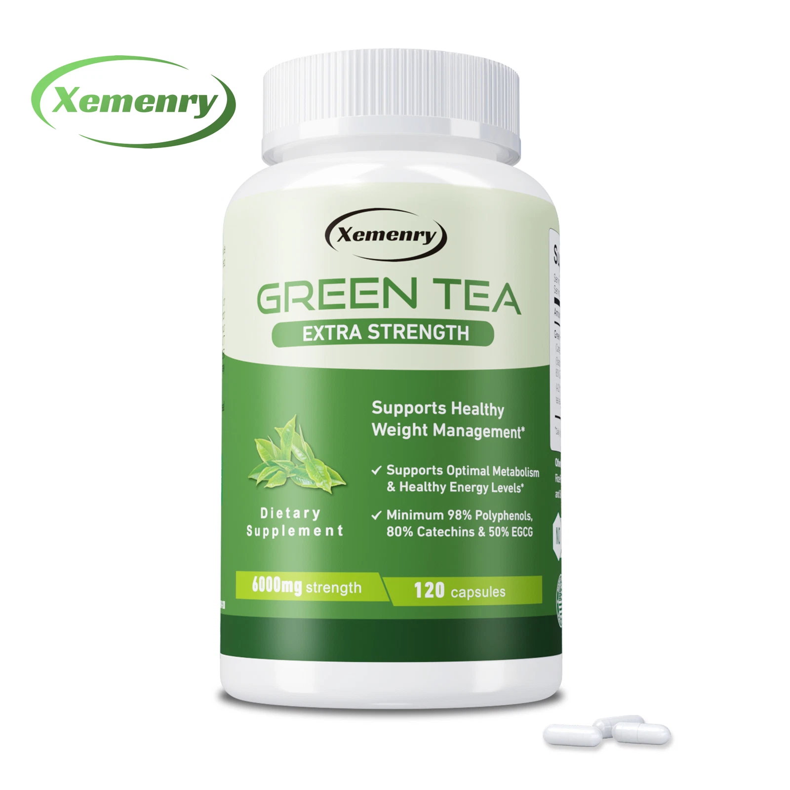 Green Tea 6000mg-98% Polyphenols,Catechins,EGCG,Weight Loss Slimming Fat Burner