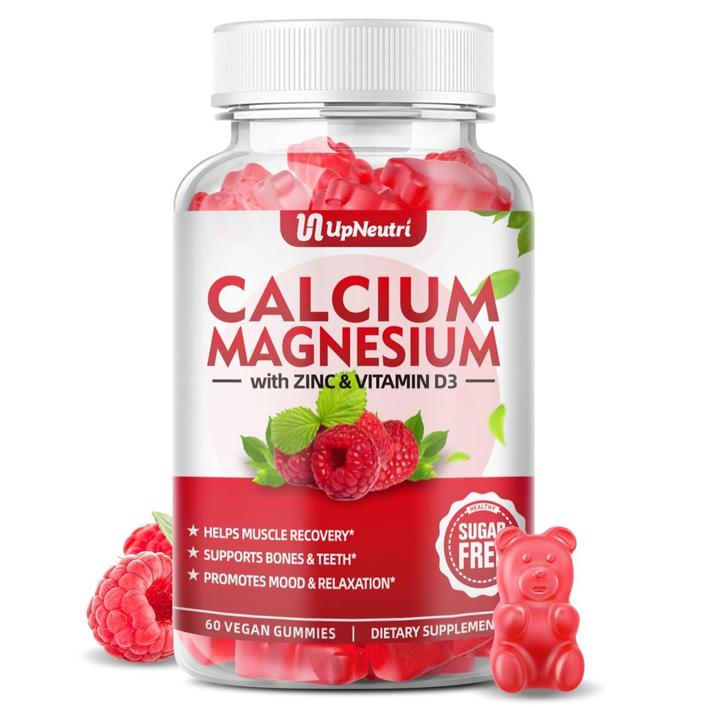 UPNEUTRI Calcium Magnesium Zinc with Vitamin D3 Supplement Sugar Free Calcium...