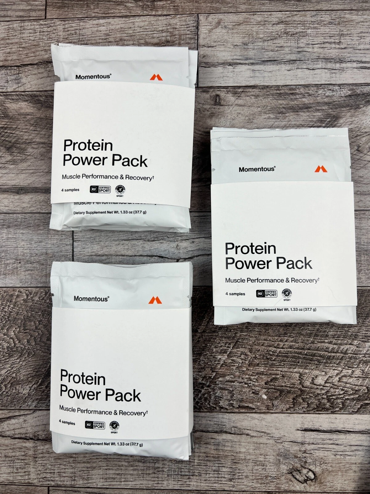 Momentous Protein Powder Variety Power Pack Travel Size (3 Pack x 4 Samples Ea)