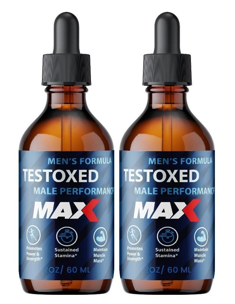 (2 Pack)Testoxed Male MAX Vitality Drops - Enhanced Endurance and Muscle Support