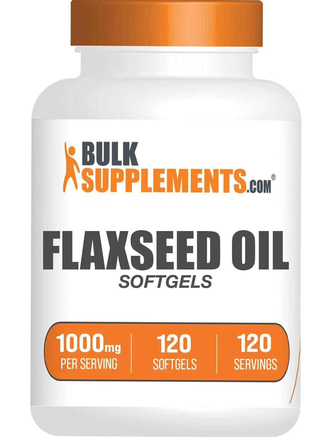 BulkSupplements Flaxseed Oil Softgels - 1000mg Per Serving