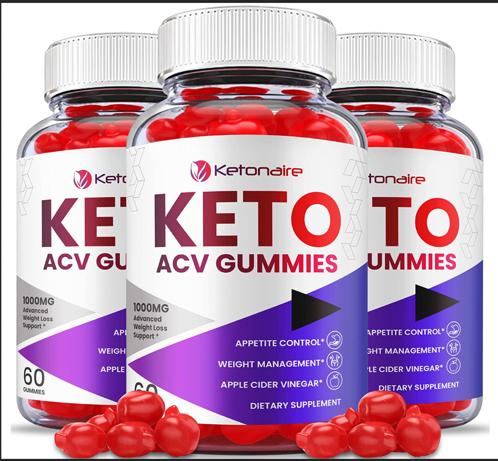 (3 Pack) Ketonaire Gummies - Ketonaire ACV Keto Gummies Weight Loss