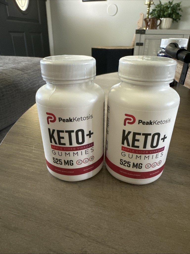 Peak Ketosis Keto Apple Cider Vinegar Gummies 2 Bottles 525 MG