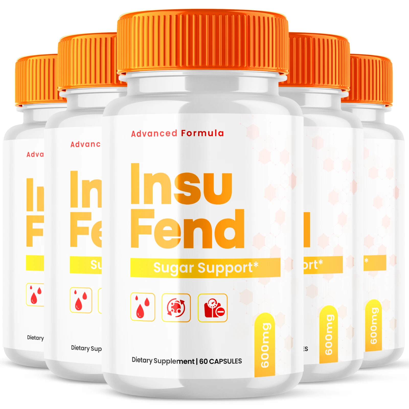 InsuFend Advanced Glycogen Supplement Natural Circulation Support 300 Capsules