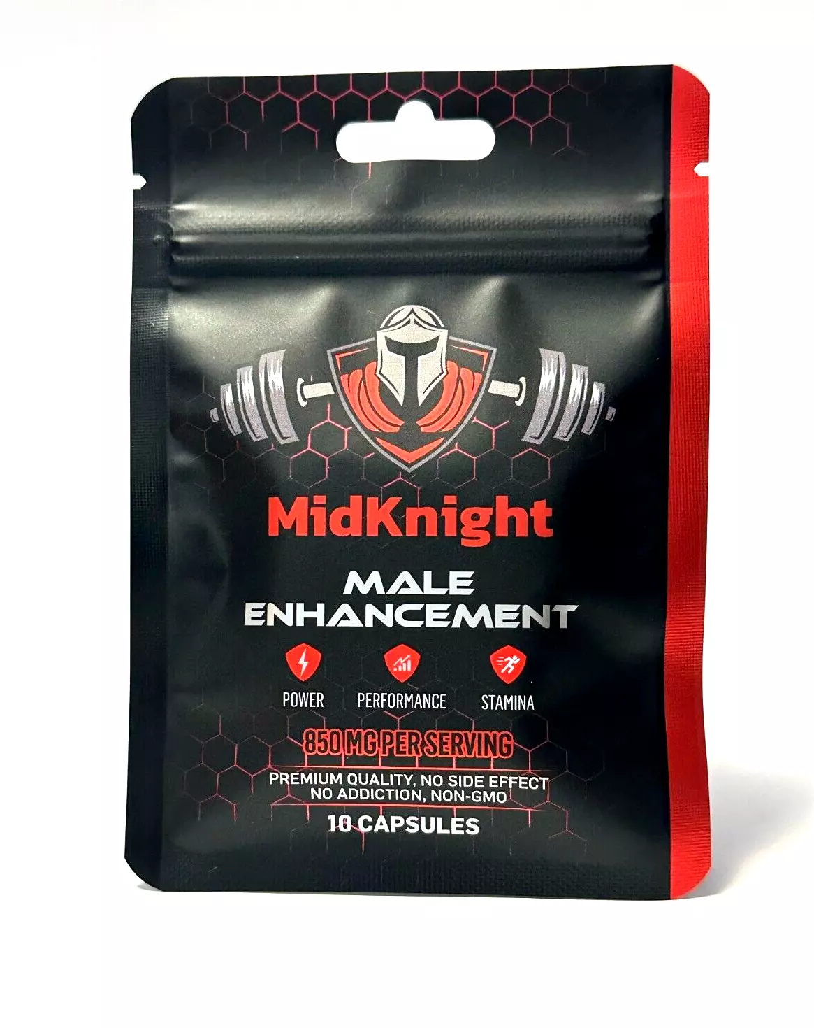 MidKnight 850mg Fast Acting Male Performance 10 Pills