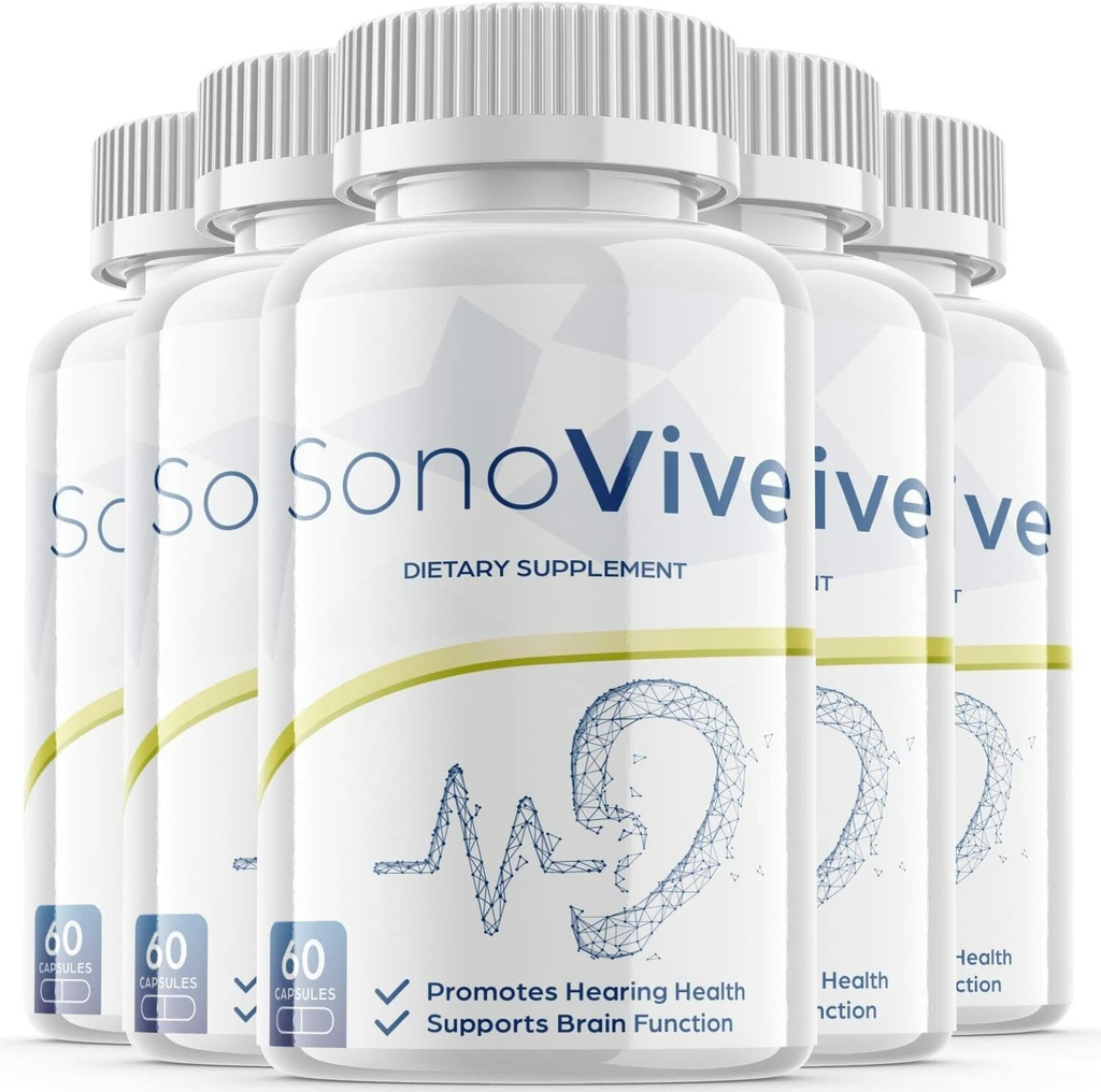 5-Sonovive Hearing Health Supplement Pills,Tinnitus Support for Ear Structures