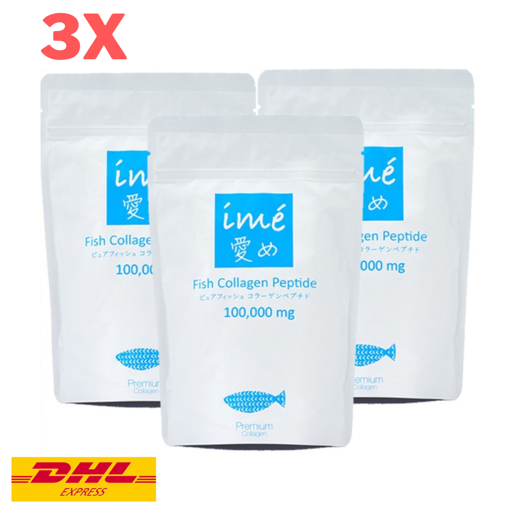 3x IME Fish Collagen Peptide 100000mg from Deep Sea Younger Skin Healthy Bright