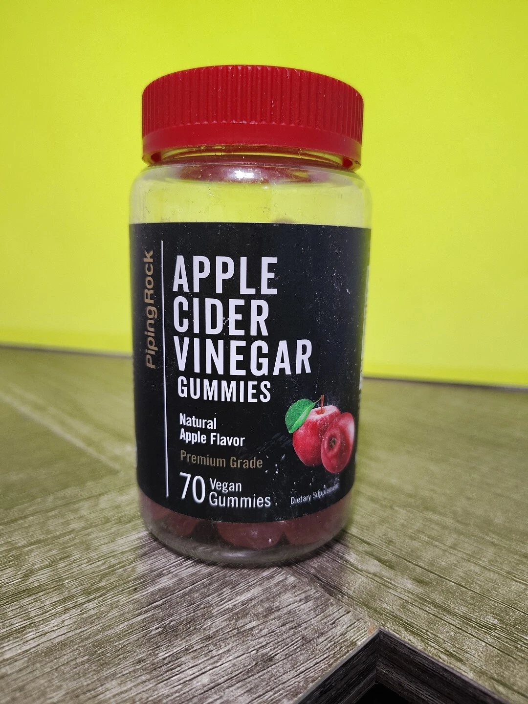 Apple Cider Vinegar Gummies | 70 Count | ACV Gummy | Non-GMO | by Piping Rock