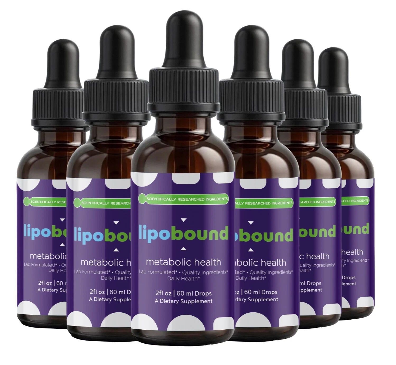 (6 Pack) LipoBound Weight Loss Drops, Lipo Bound Drops for Weight Management