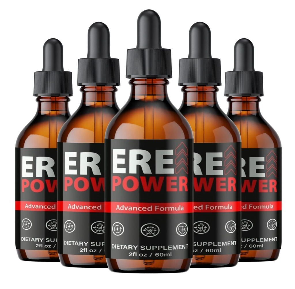 (5 Pack) Ere Power Men Drops, ErePower Male Performance, Endurance and Virility