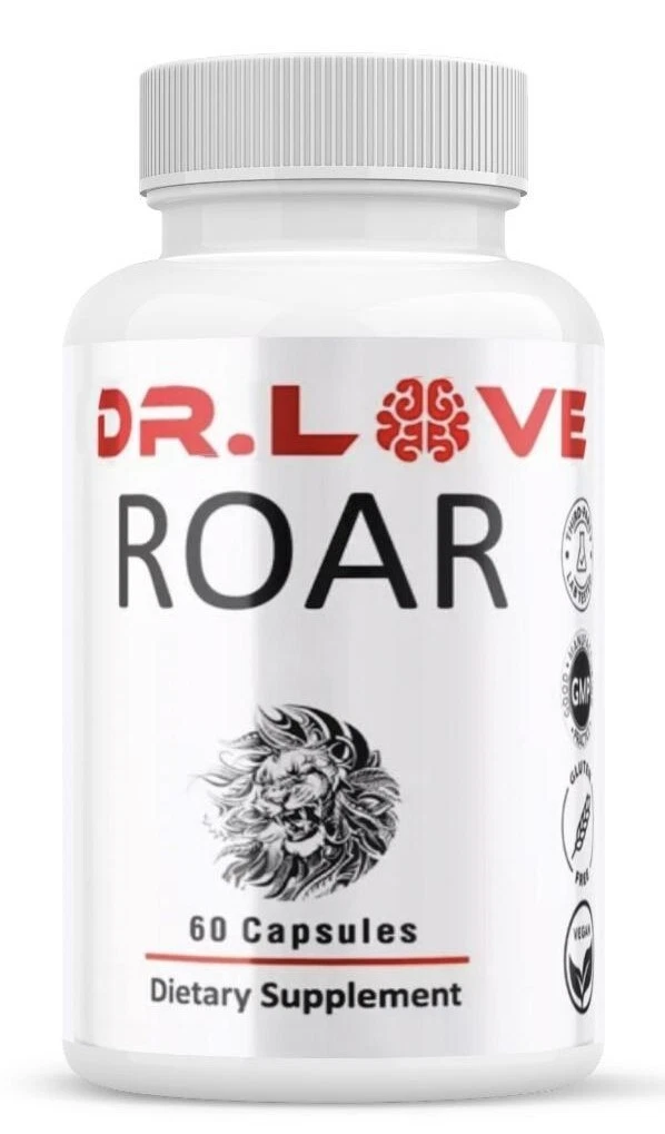 Dr. Love Roar Supports Energy and Vitality Male Health Supplement 60 Capsules