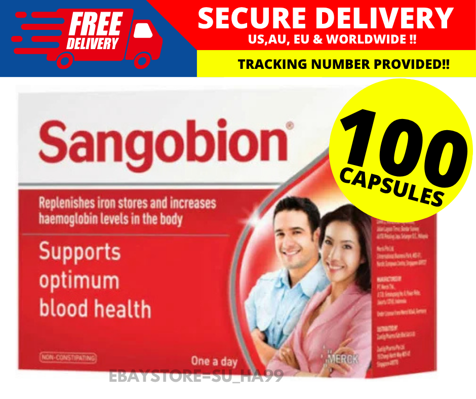 1X Sangobion 100'S Replenishes Iron Stores Increase Haemoglobin Level For Anemia