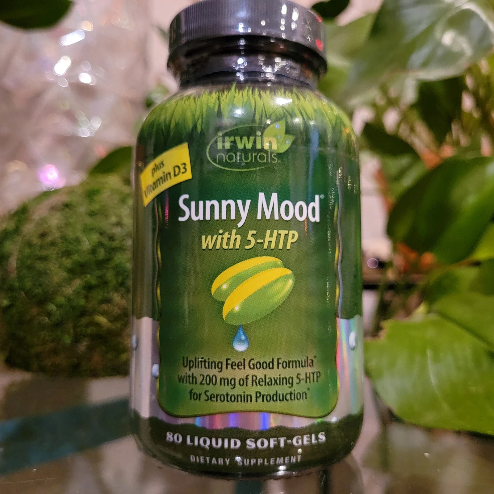 Irwin Naturals SUNNY MOOD Social Anxiety 5-HTP seratonin Mood boost 80 Softgels