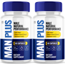 Man Plus Boosts Energy, Vitality and Male Natural Performance (2 Pack)