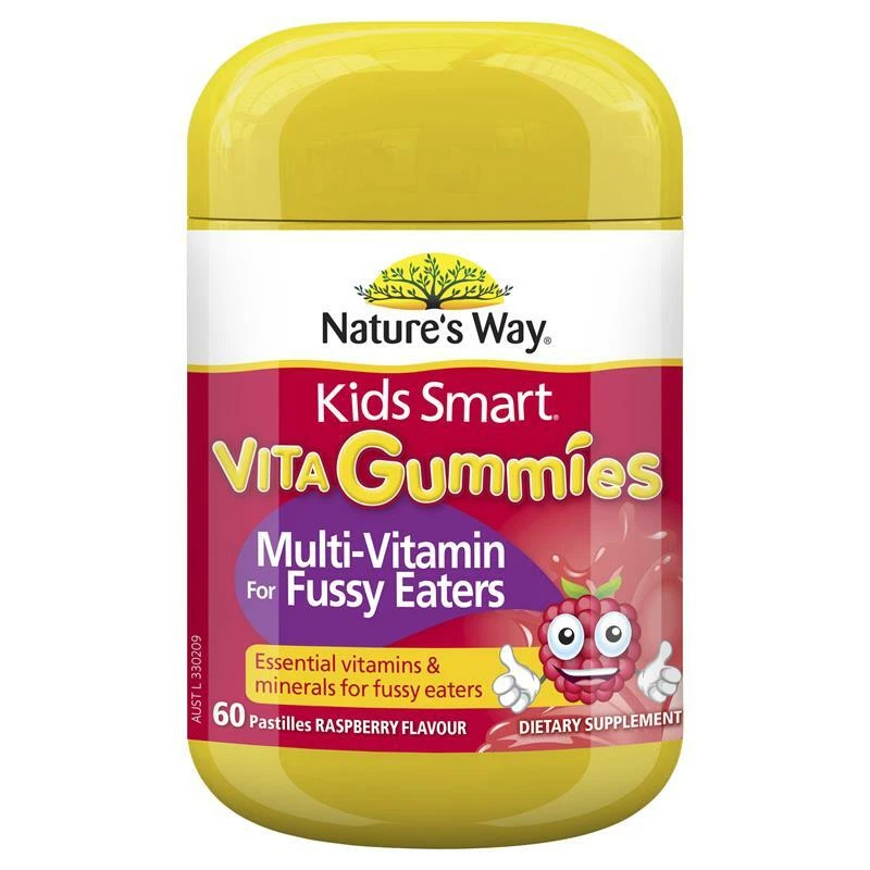 Nature's Way Kids Smart Vita Gummies Multi Vitamin for Fussy Eaters 60 Pastilles