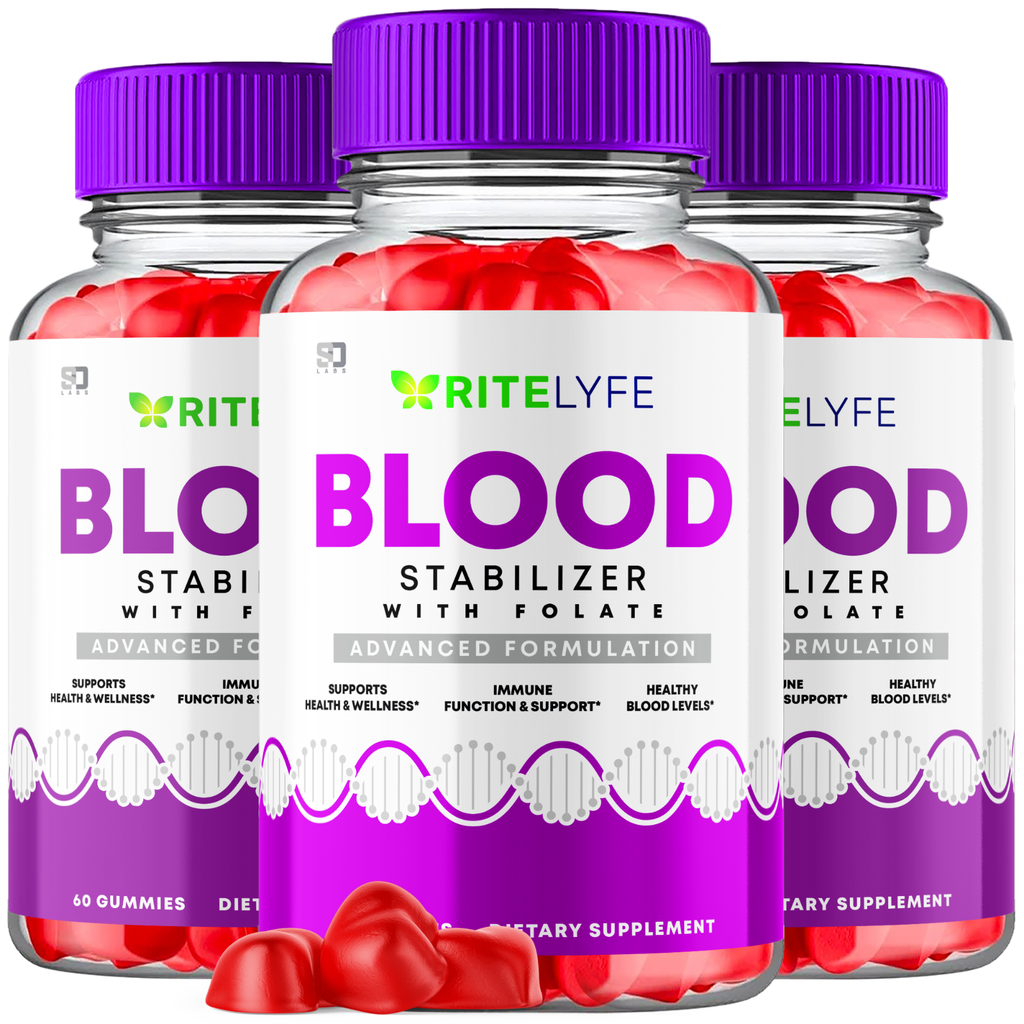RiteLyfe Blood ACV Gummies - Advanced Blood Health Support Formula (3 Pack)