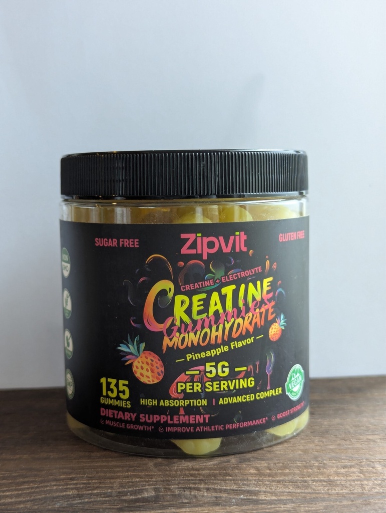 Creatine Monohydrate Gummies (5g) – Pre-Workout Energy & Muscle Growth Support f