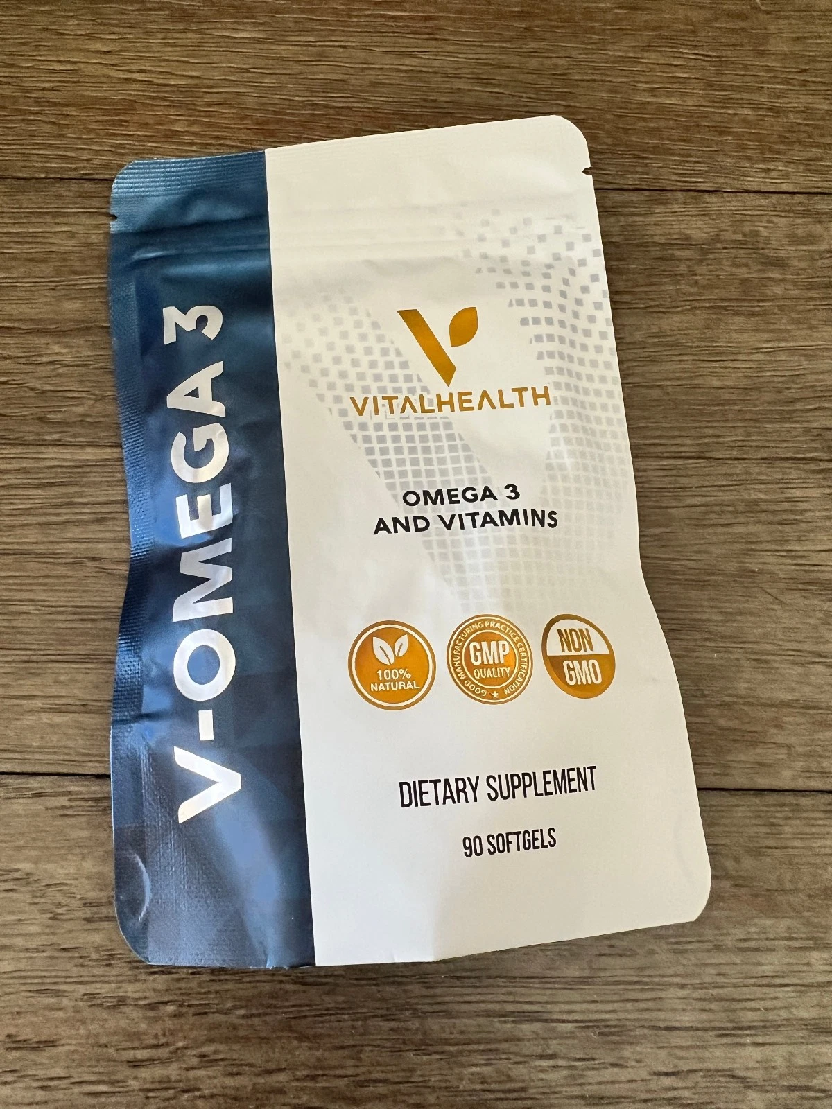 Vital Health Adaptogens V-OMEGA Brain Skin Heart Supplement