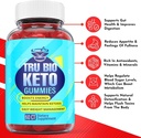 5 Pack - Tru Bio Keto ACV Gummies, Weight Loss, Appetite Suppressant-300 Gummies