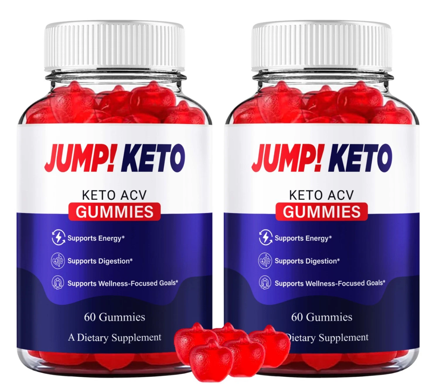 (2 Pack) Jump Keto Gummies - Advanced Keto ACV Formula for Weight Loss Support