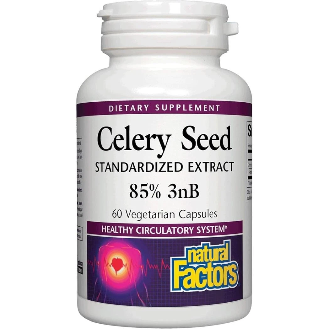 Natural Factors Celery Seed Extract 60 Capsules
