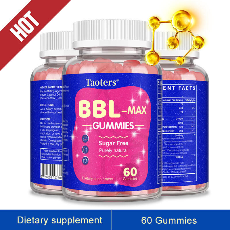 BBL - MAX Gummies - Stronger Muscles,Hip enhancement,Enhance Curves 60 gummies