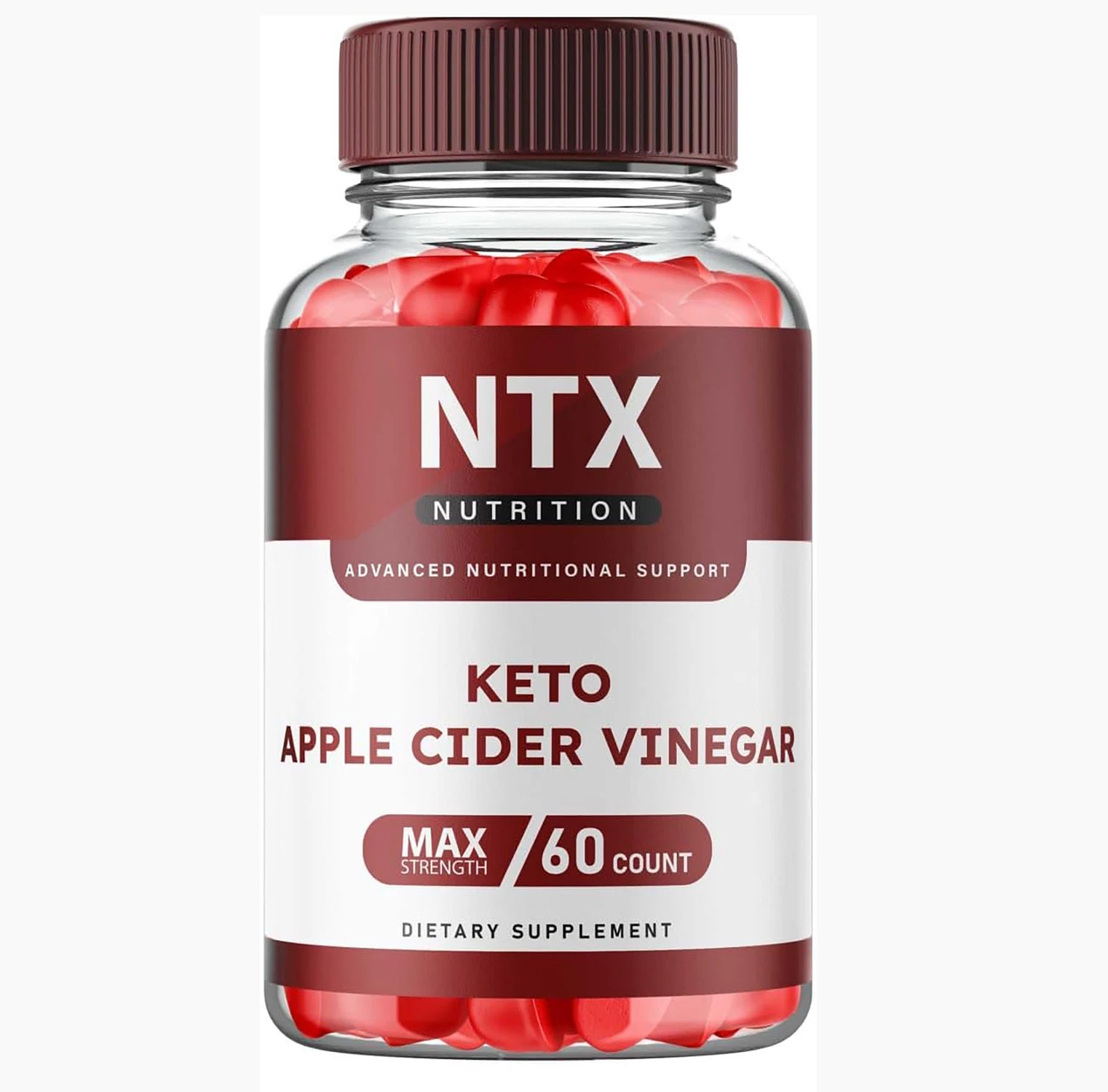 NTX Keto ACV Gummies, Vegan, Weight Loss Supplement - 60 Gummies