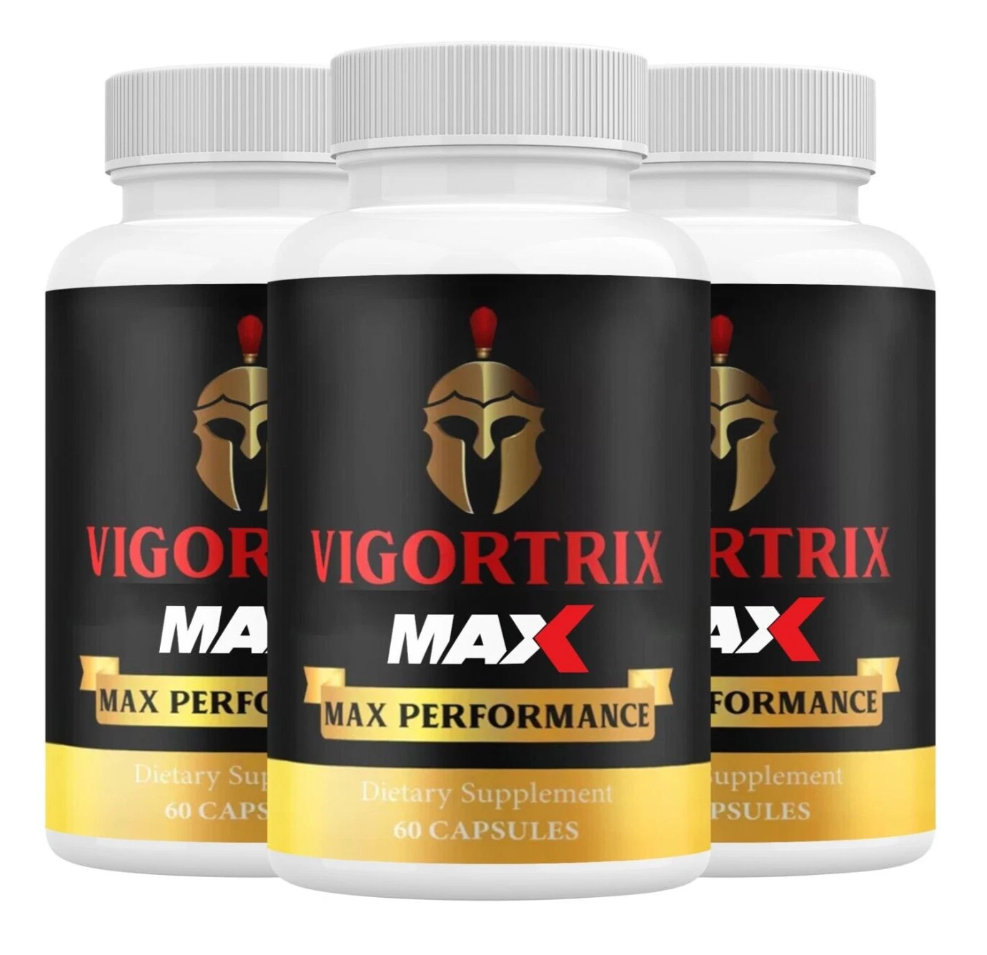 (3 Pack) Vigortrix MAX Men Vitality Pills, Natural Energy & Stamina Support