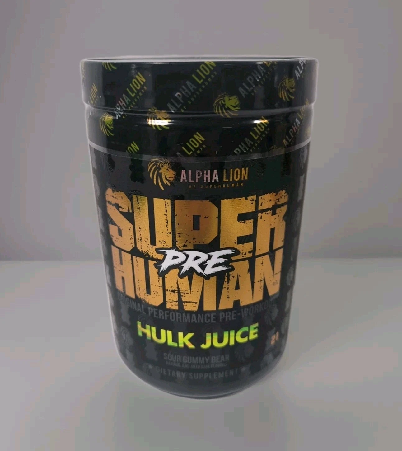 Alpha Lion Super Human PRE Original Pre-Workout 21 FULL Servings Hulk Juice NEW!