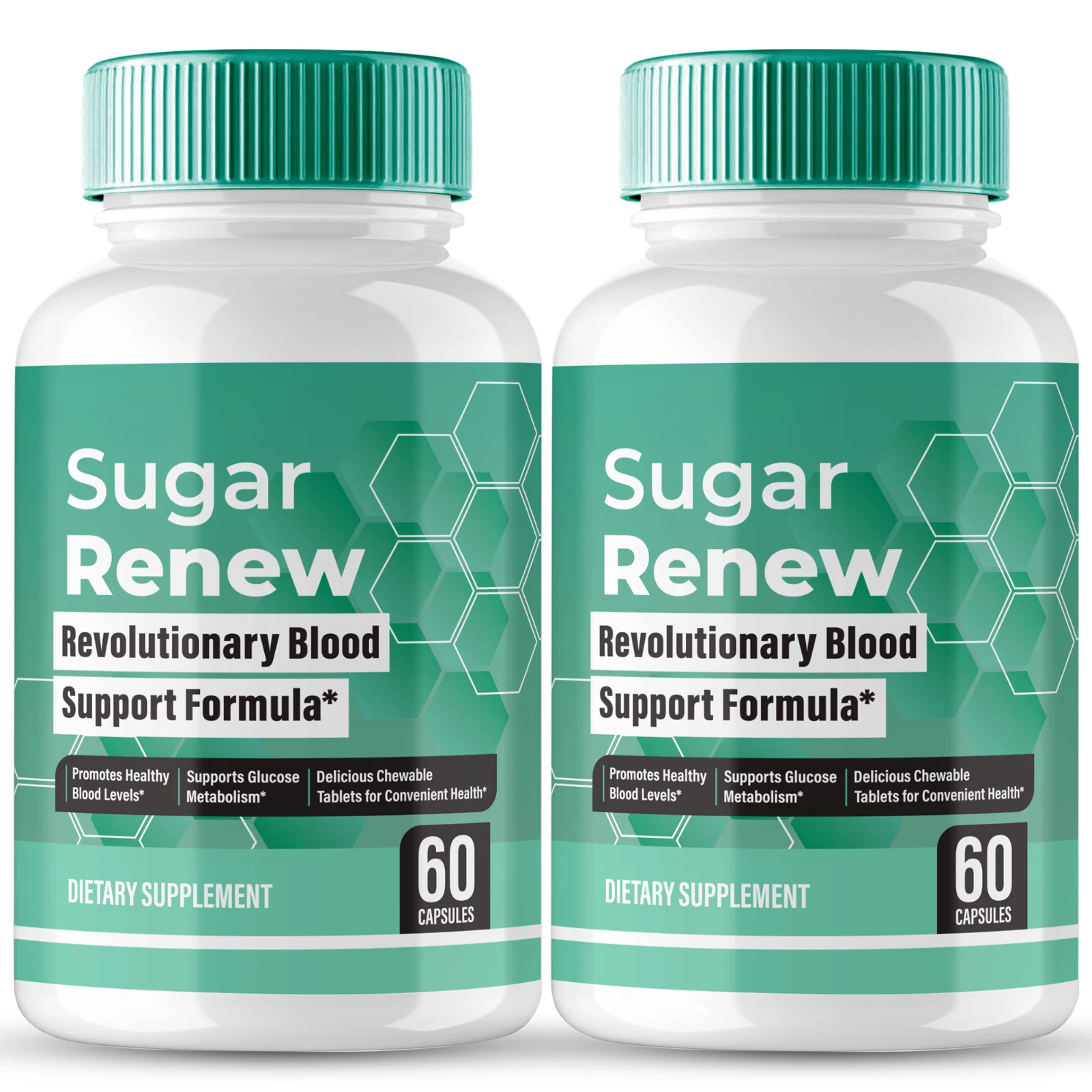 Sugar Renew Blood Sugar Capsules, Official Capsules, Maximum Strength (2 Pack)