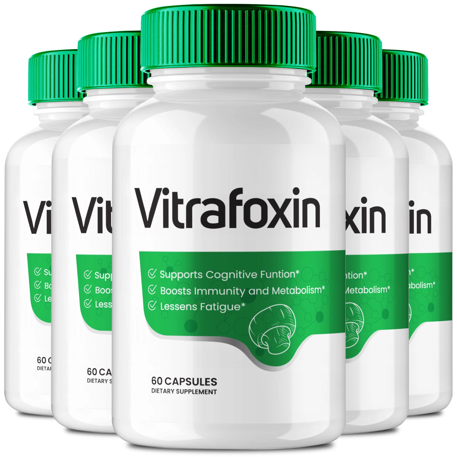 (5 팩) 좌골 신경 및 뇌 건강 알약용 비트라폭신 캡슐