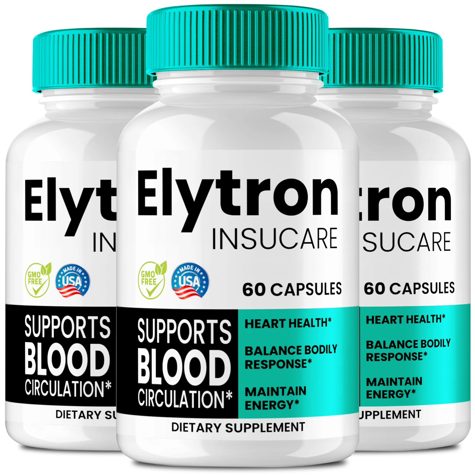 (3 Pack) Elytron Insucare Blood Optimizer Capsules for Blood Support Circulation