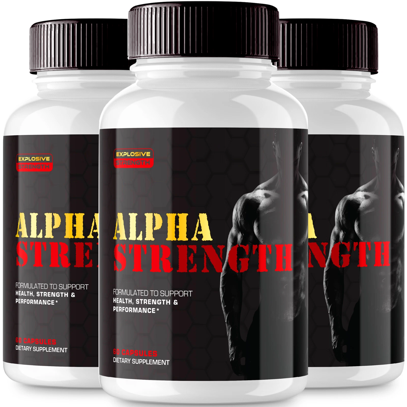 Alpha Strength Capsules - Official Formula (3 Pack)