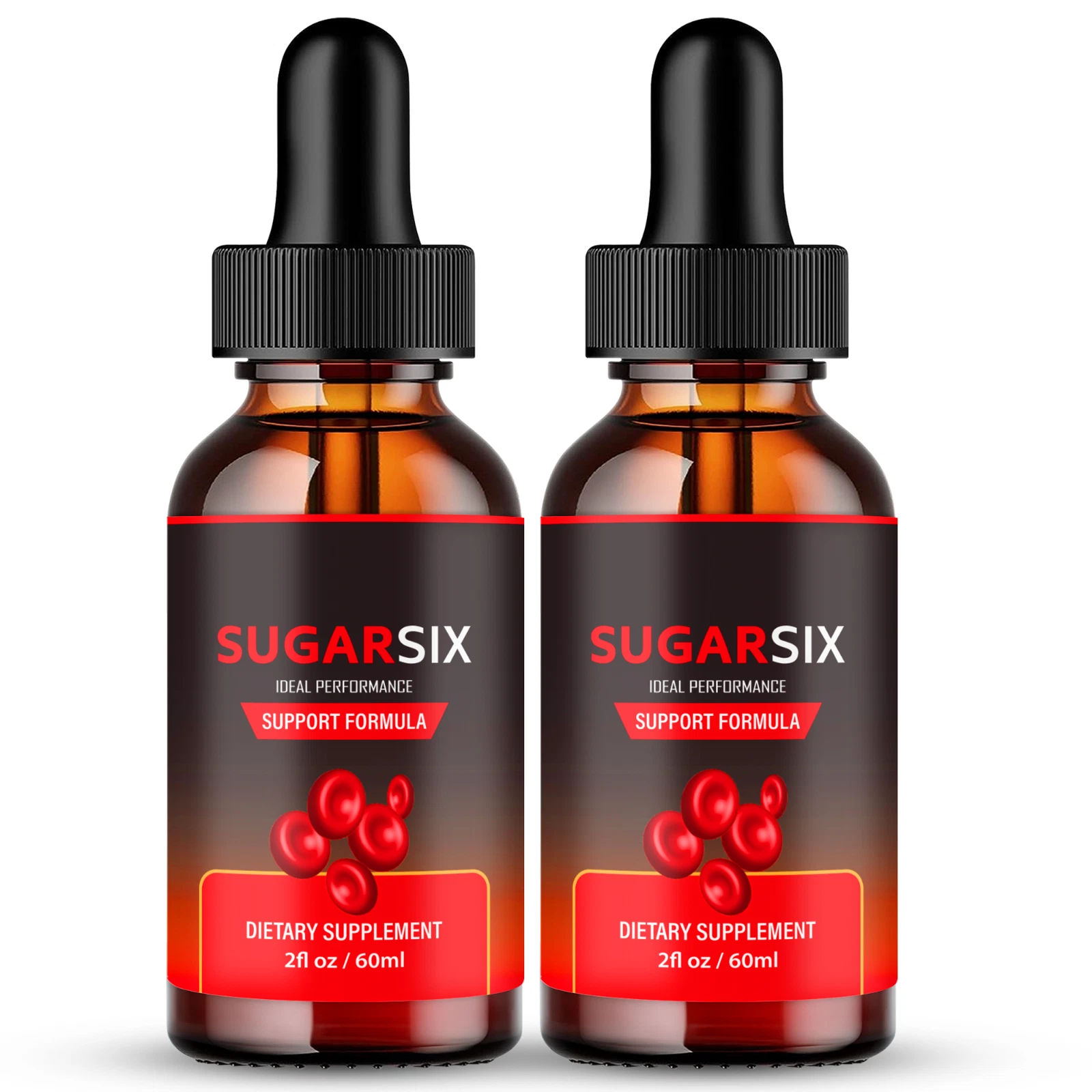 (2 Pack) Sugar Six Blood Drops, Official SugarSix for Stable and Healthy Levels