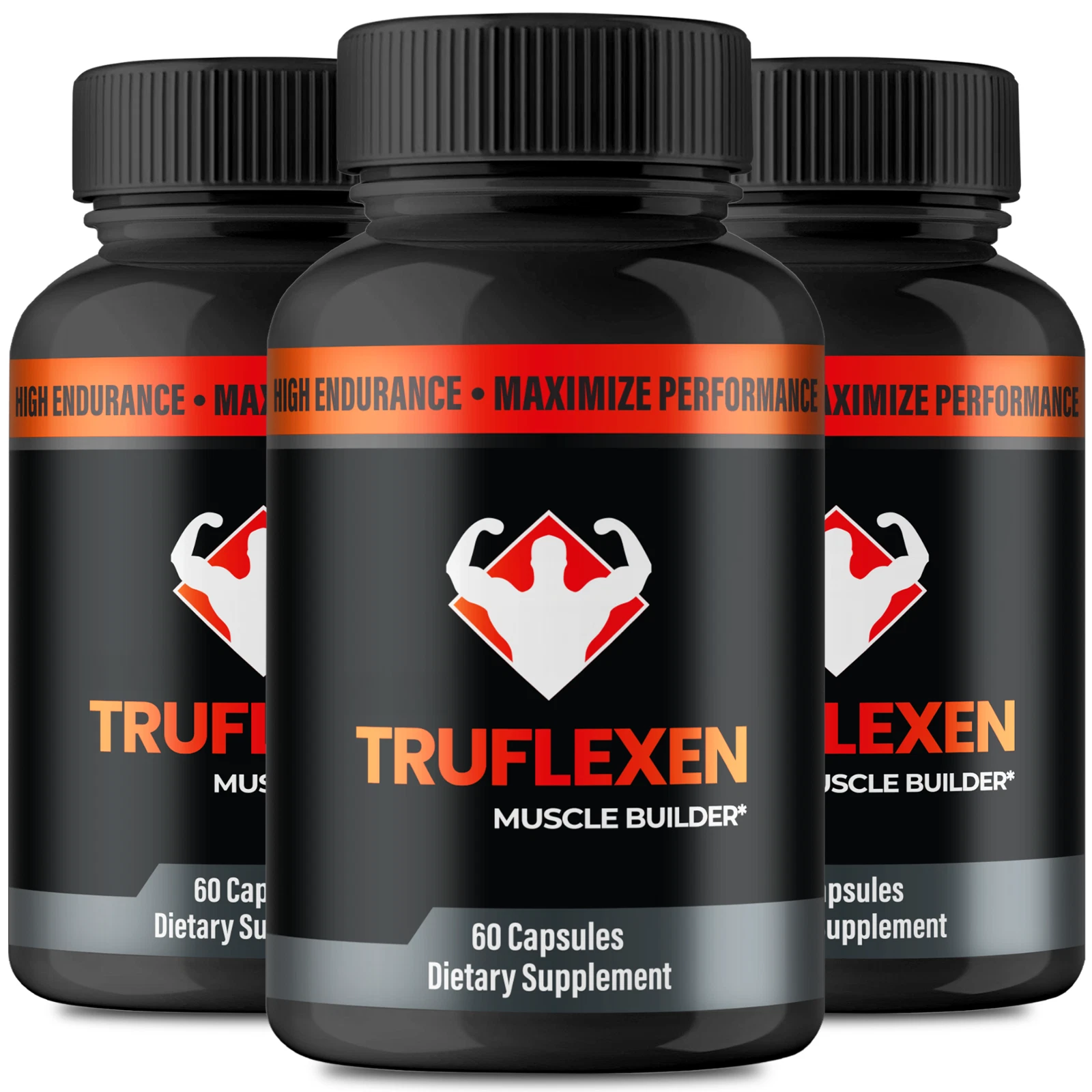 (3 Pack) TruFlexen Male Health Pills for Endurance and Muscle Growth