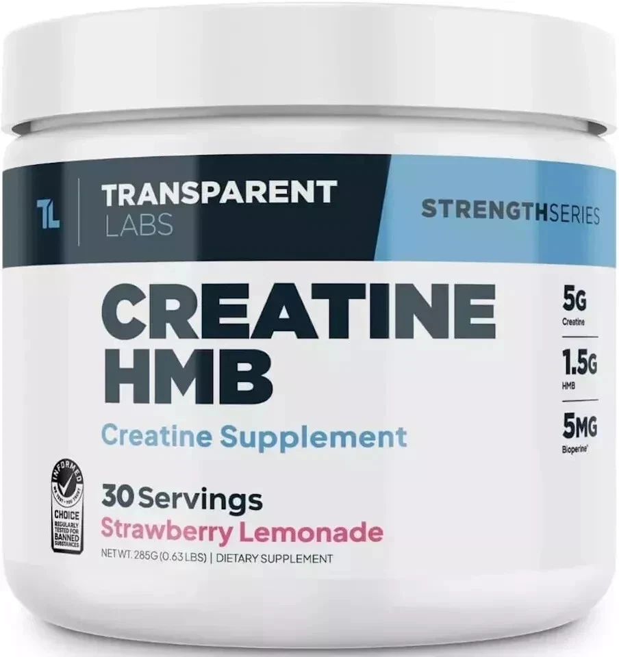 Transparent Labs Creatine HMB - Creatine Monohydrate Strawberry Lemonade