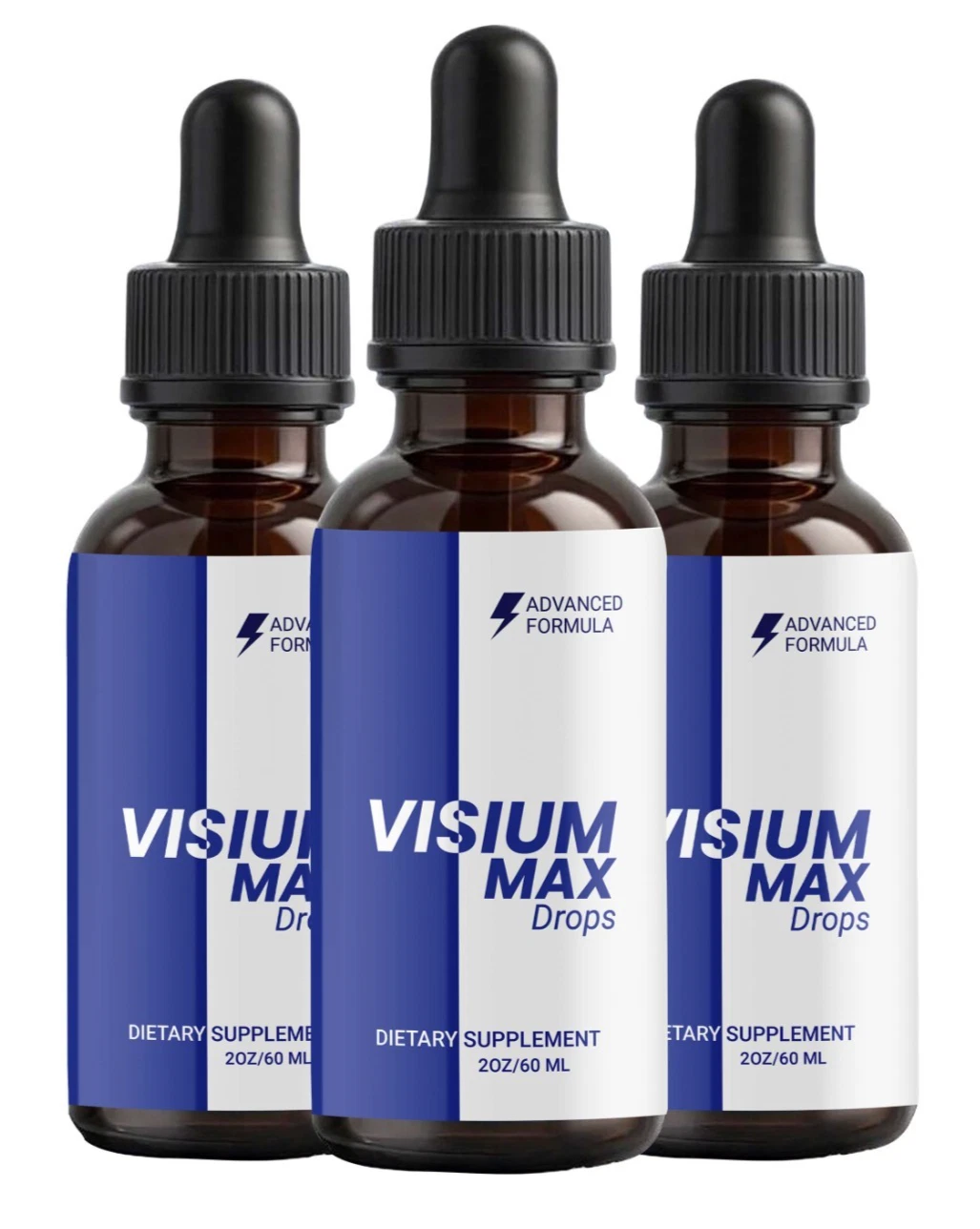 Visium Max Liquid Drops, Extra Strength VisiumMax, All Natural Formula (3 pack)