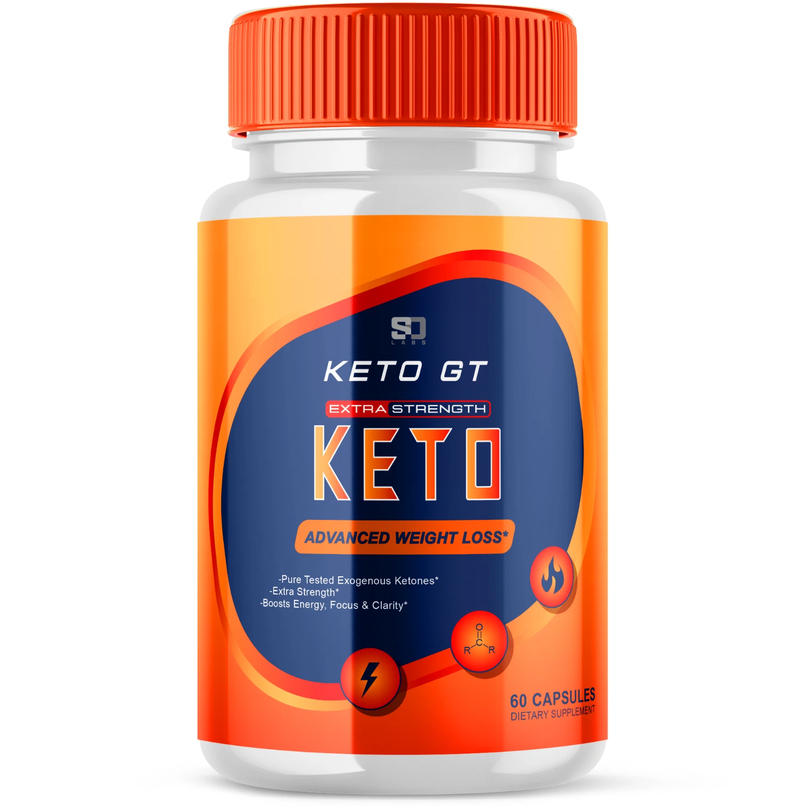 Keto GT Pills, KetoGT Extra Strength Advanced Weight Loss Formula (60 Capsules)