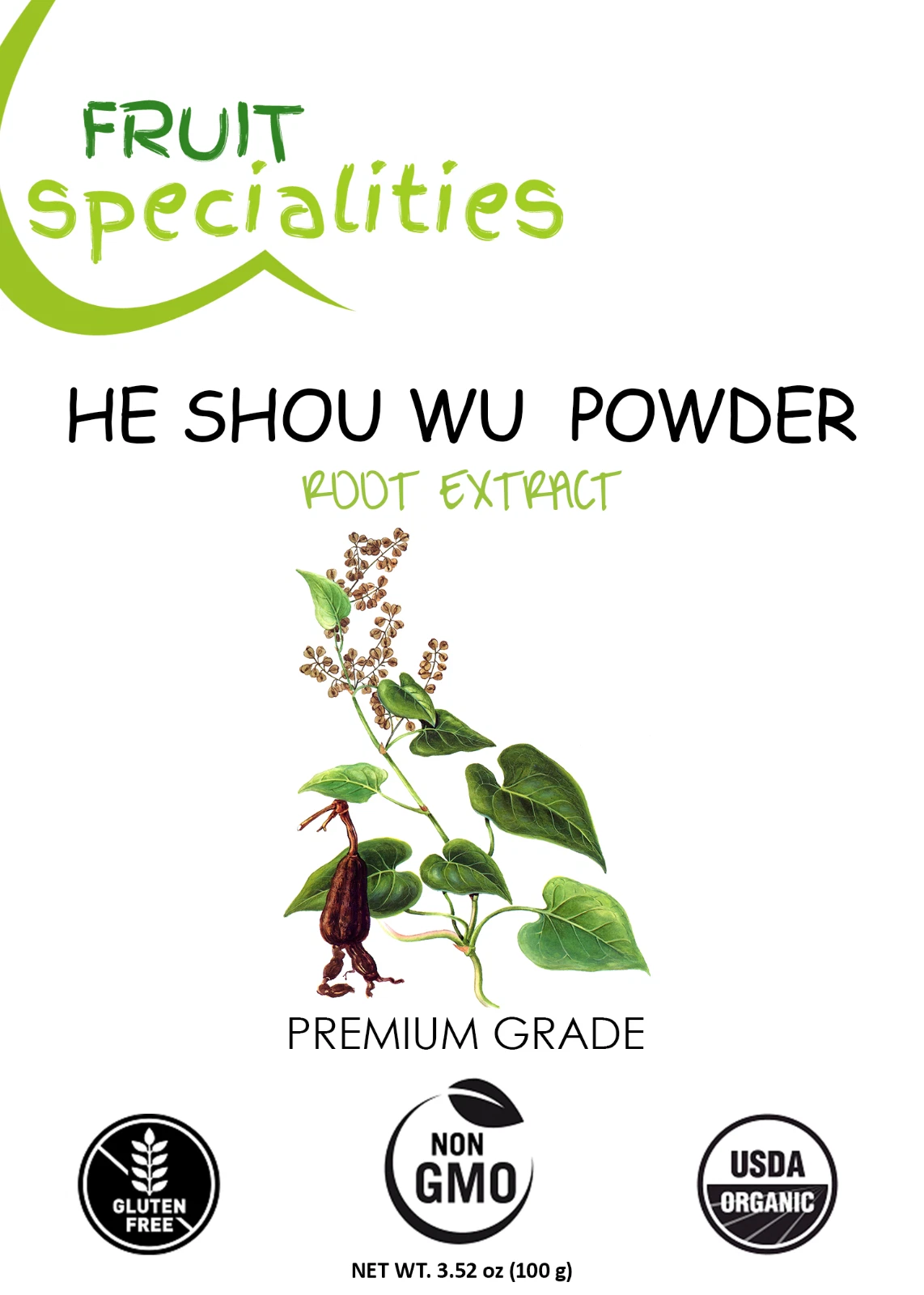 Fo-Ti (He Shou Wu) Root Powder 10:1 Extract 2.2 lb Fo Ti Foti