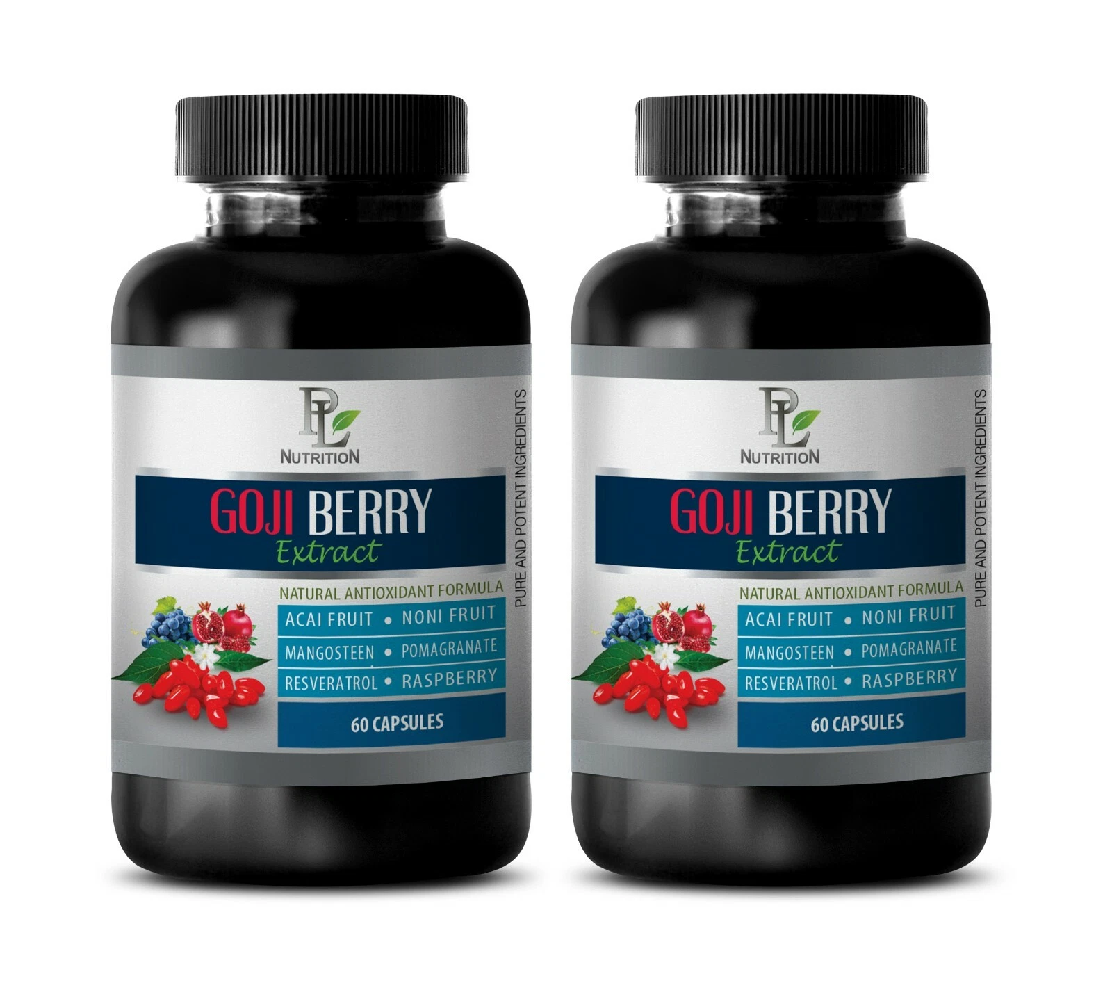 Antioxidant good for health - GOJI BERRY EXTRACT 300mg - 2 Bottle 120 Caps